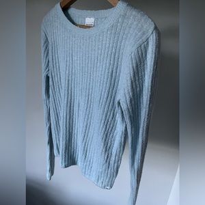 Fuzzy Crew Neck Sweater